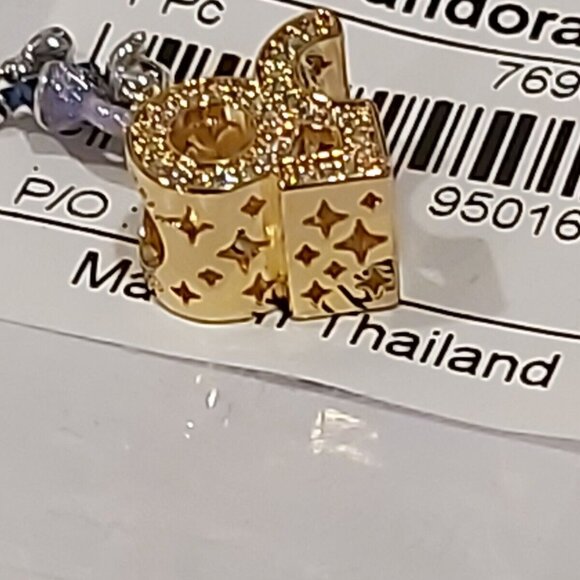 Auth Pandora Disney Parks Shine 50TH ANNIVERSARY MICKEY Dangle Charm 769597C01 - Picture 11 of 15